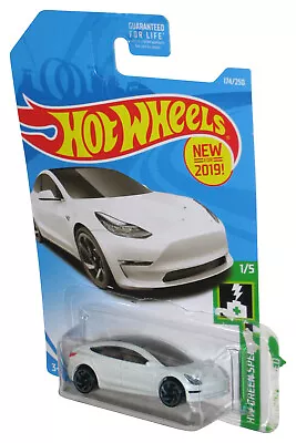 Buy Hot Wheels HW Green Speed 1/5 (2019) White Tesla Model 3 Car 174/250 - (Plastic • 27.20£