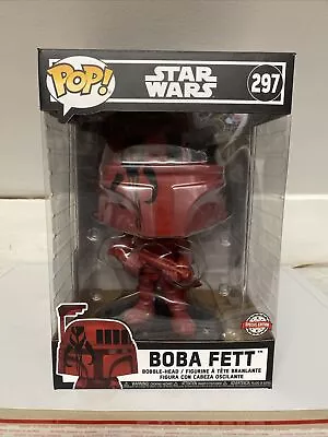 Buy Funko POP #297 Boba Fett (Burgundy -red ) - 10 Inch - Star Wars • 44£