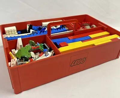 Buy Lego Vintage 1970s Storage Carry Case Tray + Mixed Lego Bricks Pieces 1.6kg • 9.99£