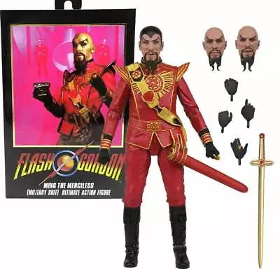 Buy Action Figure NECA Ultimate Flash Gordon Ming Red Military Outfit 7  Model Toys • 44.66£