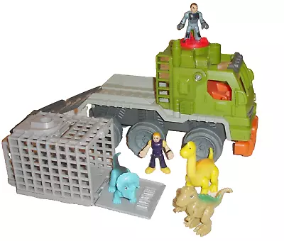 Buy Imaginext Dinosaurs Truck & Cage + 5 Figures  🐲 VGC Fisher Price Jurassic World • 9.99£