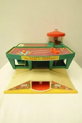 Buy Vintage 1972 Fisher Price 966 Fold Out Play Family Airport Terminal • 15.99£