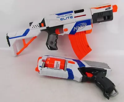 Buy Nerf N Strike N-Strike Elite Strongarm And Retaliator Combat Toys With Darts • 15£