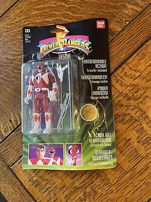 Buy Power Rangers Auto-Transformable  BAN DAI 1993 Red Ranger Opened & Taped Box • 60£