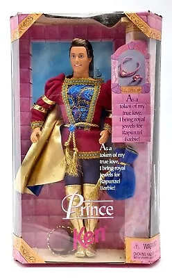 Buy 1997 Fairy Tale Princess Rapunzel Barbie Doll: Prince Ken / Mattel 18080 / Original Packaging • 50.57£