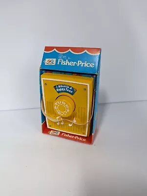 Buy Vintage Fisher Price Happy Birthday Music Box Pocket Radio In Original Packaging • 35£