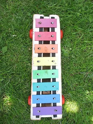 Buy FISHER PRICE Vintage Wood & Metal -Pull-A-Tune -1960s  Toy XYLOPHONE • 5£