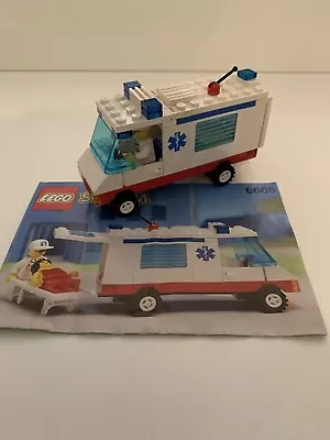 Buy Vintage Classic Lego System Town Ambulance 6666 • 14£