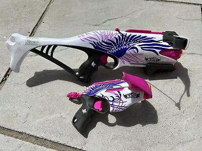 Buy Nerf Rebelle Guardian Crossbow And  Pink Crush Dart Guns With Genuine Darts • 12.50£