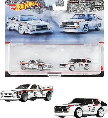 Buy Hot Wheels Premium 2-Pack Lancia Rally 037 '84 Audi Sport Quattro Japan • 57.10£