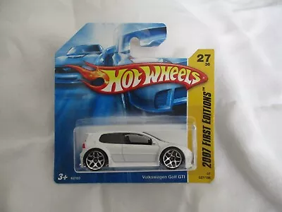 Buy Hot Wheels 2007 First Editions Volkswagen Golf GTI White Mint In Short Card • 4.99£