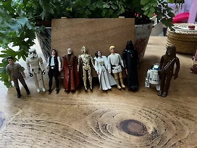 Buy Vintage Star Wars Job Lot Original Kenner X 9 Figures Original Accessories 1983 • 137£