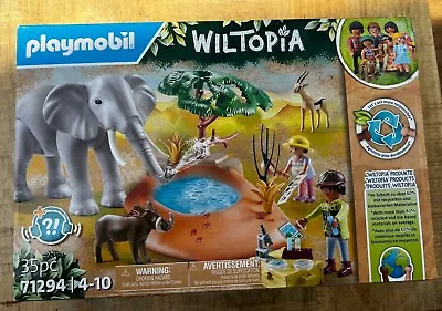 Buy PLAYMOBIL 71294 Wiltopia Elephant At The Water Hole Animals Safari Zoo BNIB • 30£