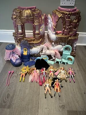 Buy Vintage 1984 She-Ra Princess Of Power Crystal Castle Play Set MOTU - 8 Figures • 100£