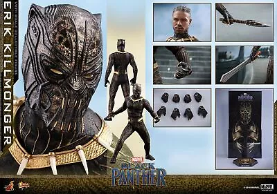 Buy New Hot Toys MMS471 Black Panther Erik Killmonger 1/6 Scale Collector's Figure • 224.99£