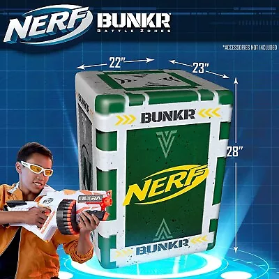 Buy Nerf Bunkr,Battle Fort - Inflatable 1 Person Cover For Use With All Indoor & Out • 9.99£
