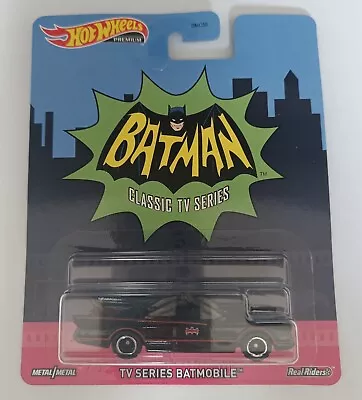 Buy Hot Wheels 'premium' 1:64 1966 Tv Series Batmobile Real Riders • 13.99£