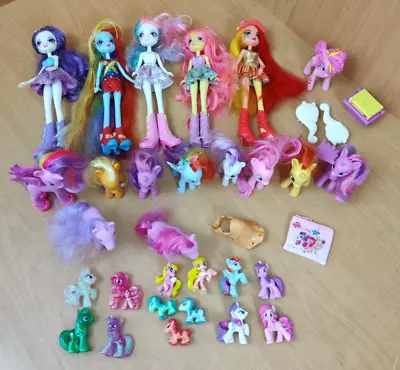 Buy My Little Pony Equestria Girls Dolls X 5 And 24 Pony's + More  / Bundle Job Lot • 34£