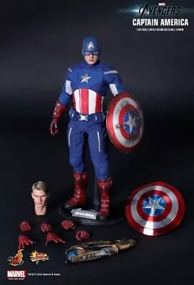 Buy Hot Toys Mms174 The Avengers Captain America 1/6th Scale Limited Edition • 208.91£