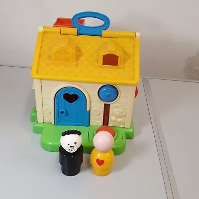 Buy Fisher Price 1984 Vintage House Little People Discovery Cottage Activity Toy 80s • 29.99£