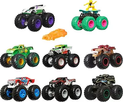 Buy Hot Wheels Monster Trucks, 1:64 Scale Die-Cast Toy Truck And 1 Crushable Car, G • 6.58£