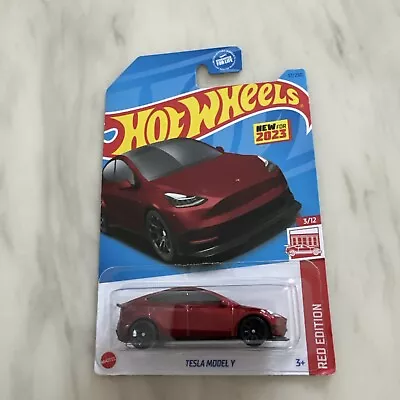 Buy 2023 Hot Wheels  Tesla Model Y  Red Edition • 8£