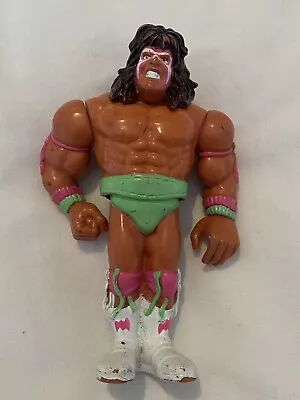 Buy Wwf Wwe Hasbro - The Ultimate Warrior - Wrestling Action Figure - Series 1 • 4.99£