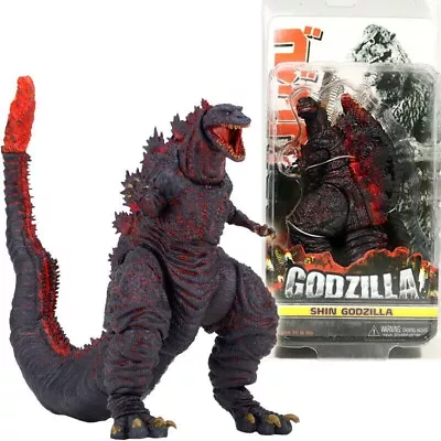Buy NECA Shin Red Godzilla 6  Action Figure Burning Kaiju 12  Head To Tail 2016 New • 28.31£
