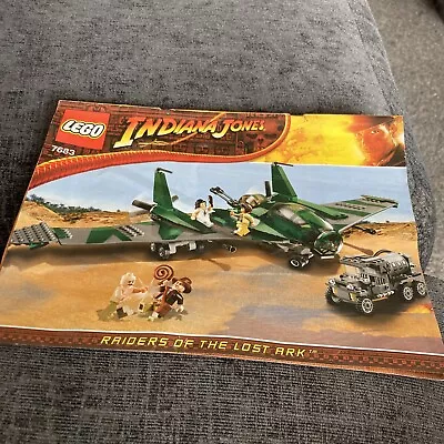 Buy Lego !! Instructions Only !! For Indiana Jones 7683 Fight On The Flying Wing • 5£