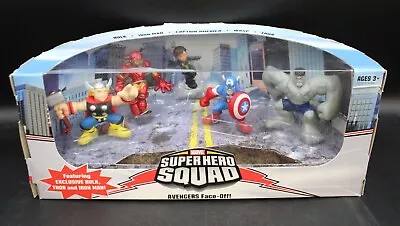 Buy HASBRO Marvel Super Hero Squad AVENGERS FACE-OFF! Action Figure Set BOXED - G32 • 9.99£