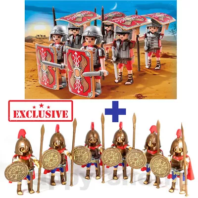 Buy Playmobil Set 5393 6x Romans Figures Sealed And 6x Spartans Soldiers New No Box • 86.99£