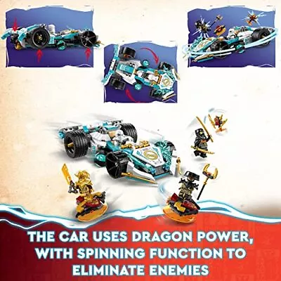 Buy LEGO 71791 NINJAGO Zane's Dragon Power Spinjitzu Racing Car Toy For 7 Plus Year  • 25.46£