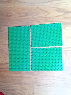 Buy Lego Castle Lot Parts For Set 6080 Vintage Green Base Boards X3 Spare Parts • 15£