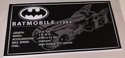 Buy LEGO Batman Custom UCS Style Sticker For 76139 Batmobile 1989 Super Heroes DC • 8.11£