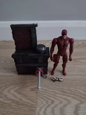 Buy Marvel Toybiz Spiderman Classics Daredevil Figure And Wall Stand Diarama • 15£