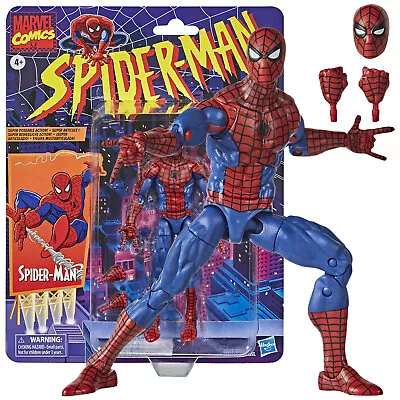 Buy Hasbro Marvel Legends Spider-Man Retro Spiderman 6  Action Figure Dented Package • 25.99£