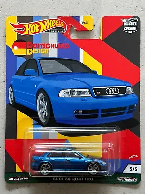 Buy Hot Wheels Premium Deutschland Design AUDI S4 QUATTRO Car Culture Real Riders • 24.99£