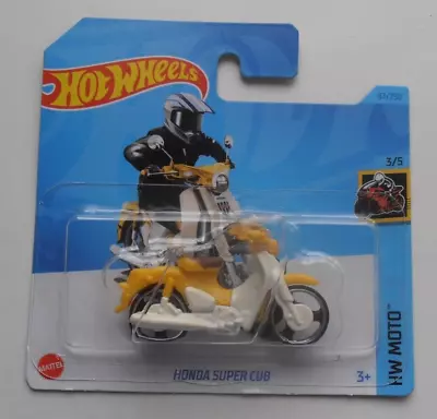 Buy Hot Wheels Honda Super Cub  Yellow Hw Moto 2023 • 6.19£