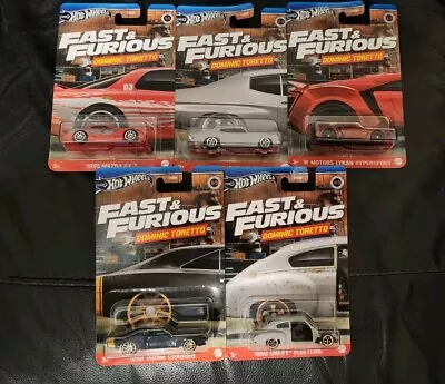 Buy Hot Wheels Fast And Furious Dominic Toretto Full Set Of 5 • 30£