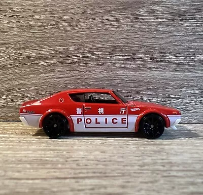 Buy Hot Wheels Nissan Skyline H/T 2000GT-R Police Custom Wheel Swap Plastic Wheels • 3£