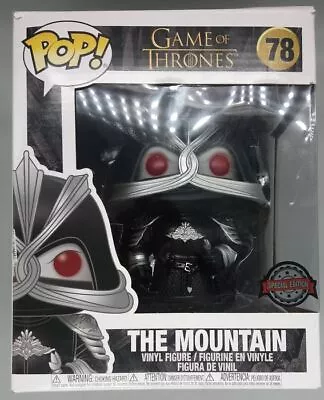 Buy Funko POP #78 The Mountain (Masked) 6 Inch Game Of Thrones Damaged Box Vaulted • 25.99£