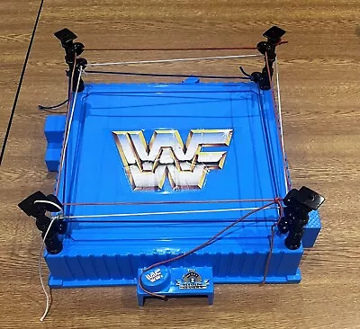 Buy WWF Hasbro Wrestling Ring Black Posts Vintage • 60£