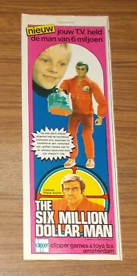 Buy Rare Advertising Kenner SIX MILLION DOLLAR MAN Colonel Steve Austin 1976 • 5.05£