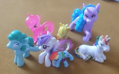 Buy My Little Pony Mini Figures Blind Bag Lot Mane 7 Pinkie Rainbow Dash Glitter • 6£