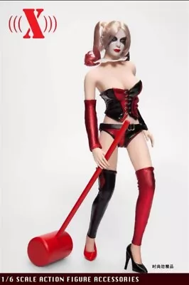 Buy 1/6 Female Joker Clown Clothing Set W/ HEAD SCULPT For 12  PHICEN TBL Hot Toys B • 73.19£