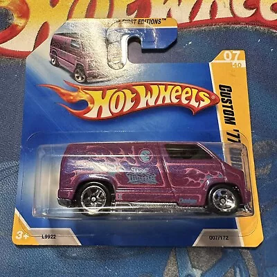 Buy Hot Wheels Custom 77 Dodge Van - 2008 First Edition - Excellent - BOXED Shipping • 11.95£