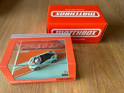 Buy Matchbox Mattel Creations Exclusive McLaren 720s Spyder Gulf Livery Brand New • 30£