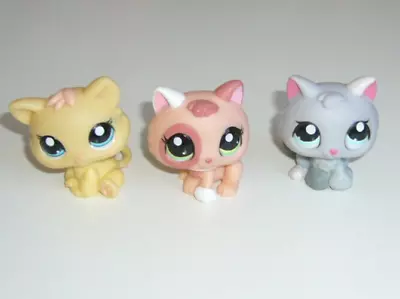 Buy 3 X Hasbro LPS Littlest Pet Shop Figure Cat Kittens # 1779 # 1818 # 1301 • 14.99£