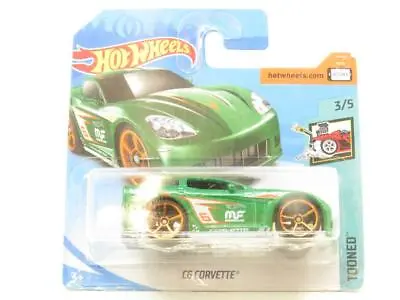 Buy Hotwheels C6 Corvette Green Tooned FJY46 Short Card 1 64 Scale Sealed • 5.49£