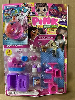 Buy Pink Magazine Issue 344 Barbie Kitten Care Set Toy • 9.99£